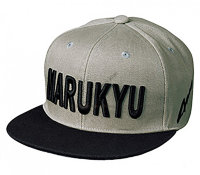 MARUKYU MARUKYU FLAT VISOR CAP01 GRAY+ / BLACK FREE