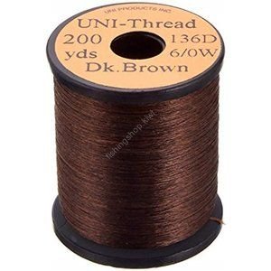 TIEMCO Uni 6/0 Waxed Thread Dark Brown #87