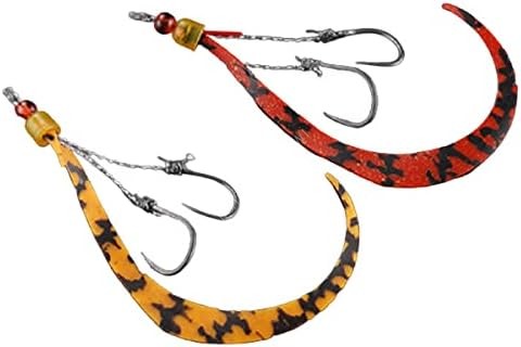 JACKALL BinBin Switch Spare Rubber Hook Set Step #10/#9 F-0307 #Orange & Black/Gold Set (2Set)