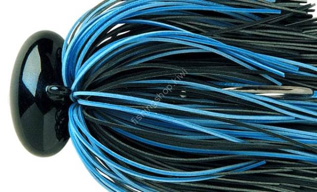 DEPS Super Head Lock Jig Fine Rubber Skirt 3/8oz #05 Black/Blue
