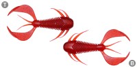 MEGABASS Rock Hog 3'' #Clear Red (6pcs)