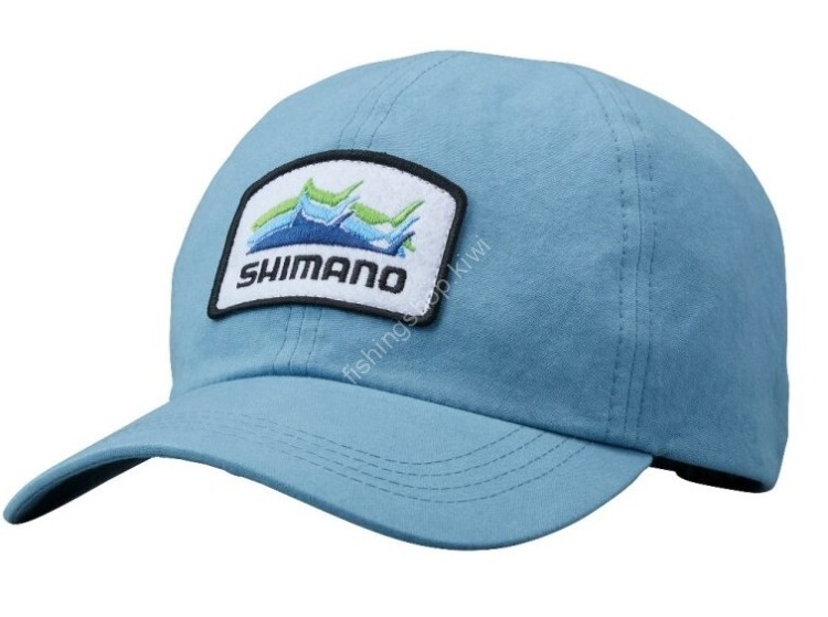 SHIMANO CA-014W Patch Cap Blue Gray M