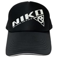 SYSTEM HAL Niko Design Niko American Cap [All Black/Gray Logo] Free