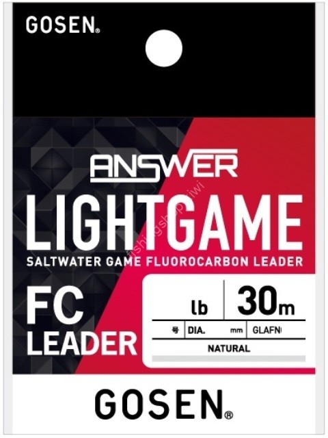 GOSEN Answer Light Game FC Leader [Natural] 30m #1.5 (6lb)