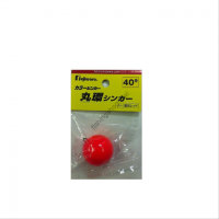 Fujiwara Round Sinker No.40 Fluorescent Red