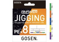 GOSEN Answer Jigging PE x8 [10m x 5color] 400m #1.5 (30lb)