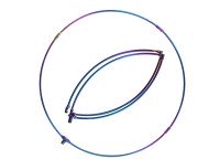 NISSIN Zerosum Ash Frame (folded in four) Titanium #Color 45cm
