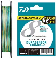 DAIWA UVF Emeraldas Dura Sensor 8Braid +Si² [10m x 3colors] 150m #0.8 (15lb)