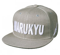 MARUKYU MARUKYU FLAT VISOR CAP01 GRAY+ / WHITE FREE