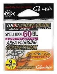 GAMAKATSU Single Hook 60BL Area Plucking Competition [Nano Smooth Coat] #6 (8pcs)