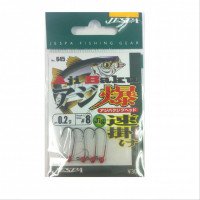 YARIE Aji Baku Jig Head Quick Hook [Red] 0.2g #8 (4pcs)