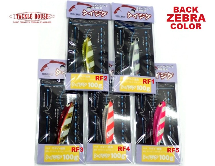 TACKLE HOUSE TJ40 Tai Jig 40g #RF-2 Gold/Zebra Glow