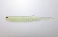 ISSEI Kaitaro Katakuchi Worm Set Hairtail 14g #2/0 + 4.5" #012 Glow