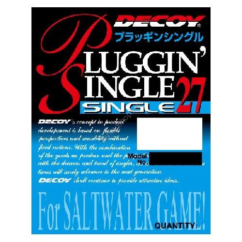 DECOY Pluggin' Single Single27 [Tin] #4/0 (6pcs)