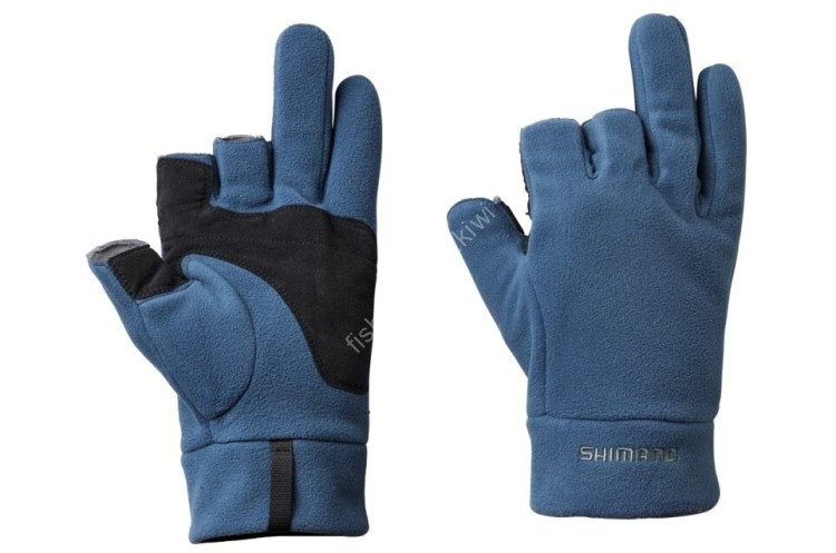 SHIMANO GL-031W Gore-Tex Windstopper Fleece Gloves 3 (Blue Gray) L