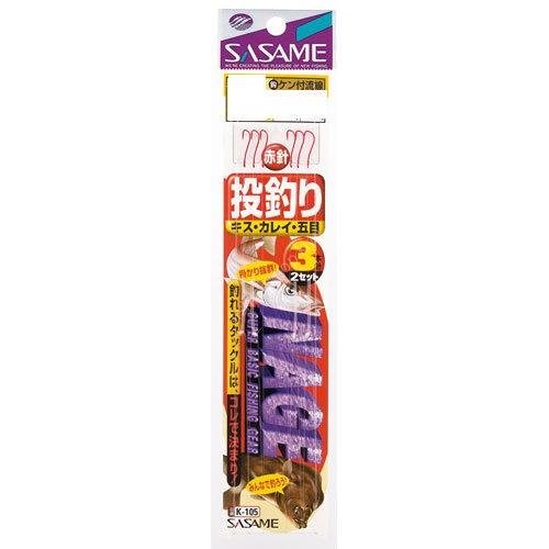 SASAME Red Ryusen Bari K-105 [Red] #9 (3pcs)