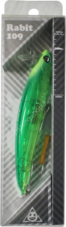 HALCYON SYSTEM HAL Niko Design Rabbit 109F 16.5g #RC-45 Lime Chart