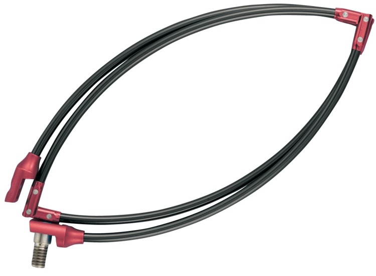 GAMAKATSU GM835 Gamaiso Tamo Frame (Four-Fold/Alumin) 35cm #Black/Red