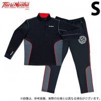 TSURI MUSHA A00701 Warm Up Mid Layer Suit S Black