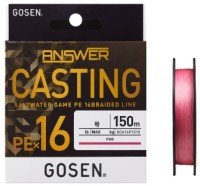 GOSEN Answer Casting PE x16 [Pink] 150m #2 (41lb)