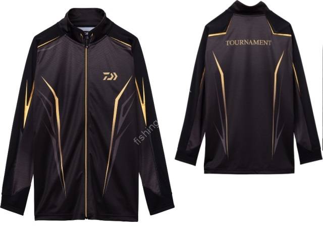 DAIWA DE-3123T Tournament Wind Block Dry Shirt (Black) L Wear buy