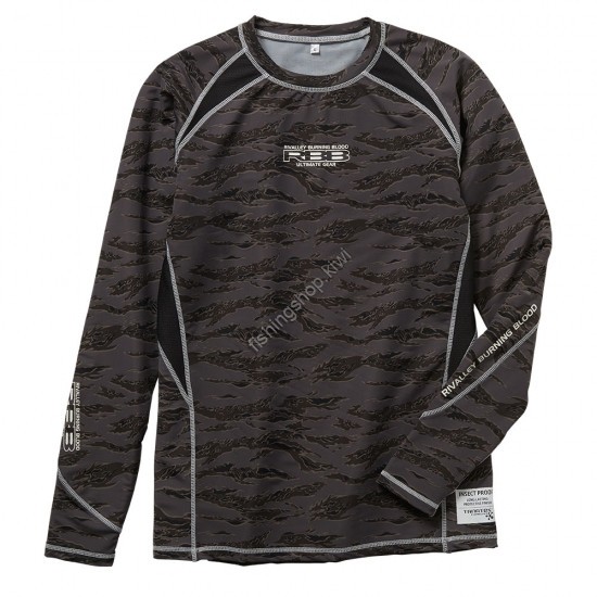 Rbb SOSHIN 886101 RBB COOL UV RUSH GUARD BLACK TIGER CAMO LL