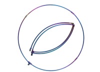 NISSIN Zerosum Ash Frame (folded in four) Titanium #Color 50cm
