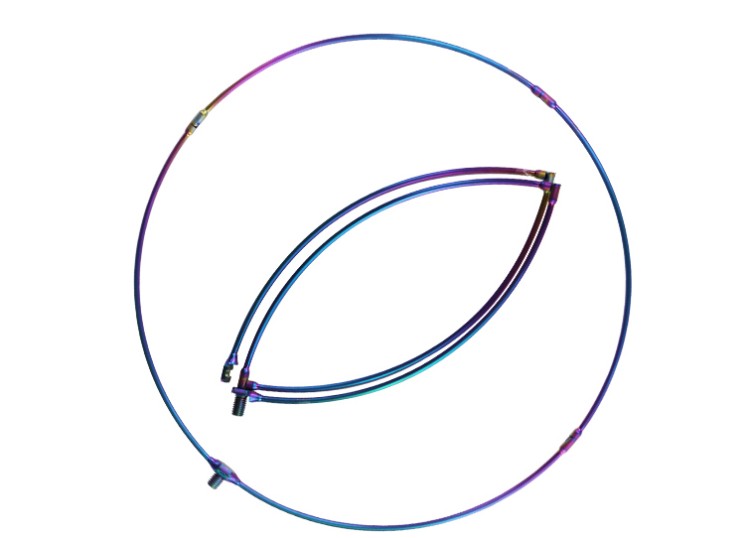NISSIN Zerosum Ash Frame (folded in four) Titanium #Color 50cm