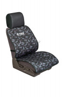 EVERGREEN [ B-True ] Toughness Seat Cover Black Camo
