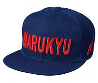 MARUKYU MARUKYU FLAT VISOR CAP01 NAVY / RED FREE
