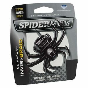 SPIDERWIRE UltraCast Invisi Braid [White] 125yd 6lb Fishing lines