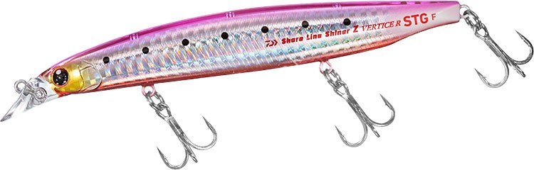 DAIWA Shore Line Shiner Z Vertice R STG 125S #Pink Glow Iwashi