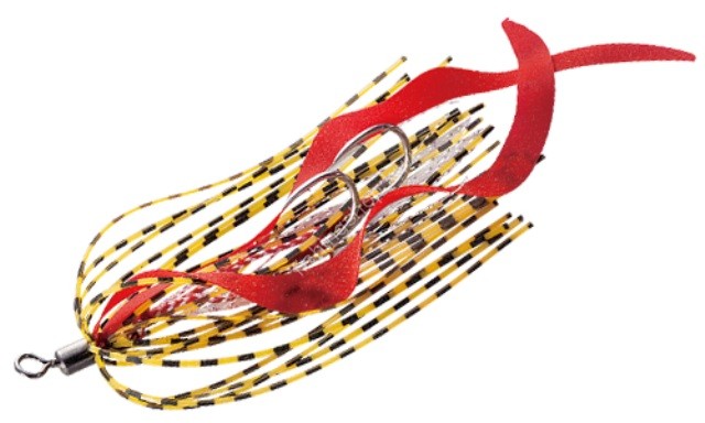 MAJOR CRAFT Jig Rubber Through Replacement Hook Necktie Type #205 Red
