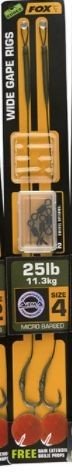 FOX EDGES Wide Gabe Ready Rigs Size 4 [Weedy Green] 25lb
