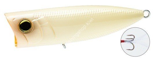 DUEL Hardcore Popper 70F #01 BN Bone (Feather: White)