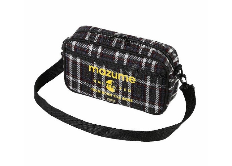 MAZUME Shoulder Pouch MZBK-493 #Black Check
