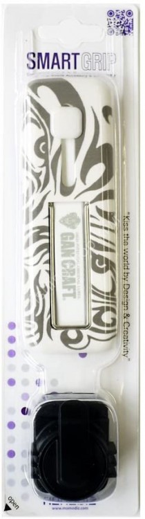 GAN CRAFT Smart Grip "Face Logo" #03 White Gray