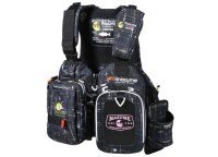 MAZUME Red Moon Life Jacket [Woman & Junior] #Black Kasuri