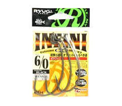 RYUGI Infini Offset Hook HIN051 #6/0 (3pcs)