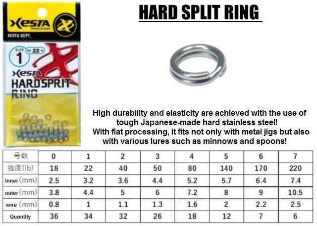 XESTA Hard Split Ring #2 (32pcs)