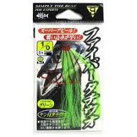 GAMAKATSU Fiber Tachiuo Hook [Green] #1/0 (5pcs)