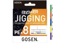 GOSEN Answer Jigging PE x8 [10m x 5color] 400m #0.8 (16lb)