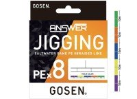 GOSEN Answer Jigging PE x8 [10m x 5color] 400m #0.8 (16lb)