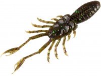 BAIT BREATH eX-Rider Shrimp Jr. 3.5" Finesse Spec #822 Green Pumpkin / Candy