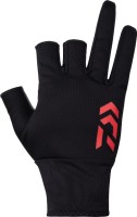 DAIWA DG-8023W Windproof Beltless Gloves 3 Pieces Cut (Black) S