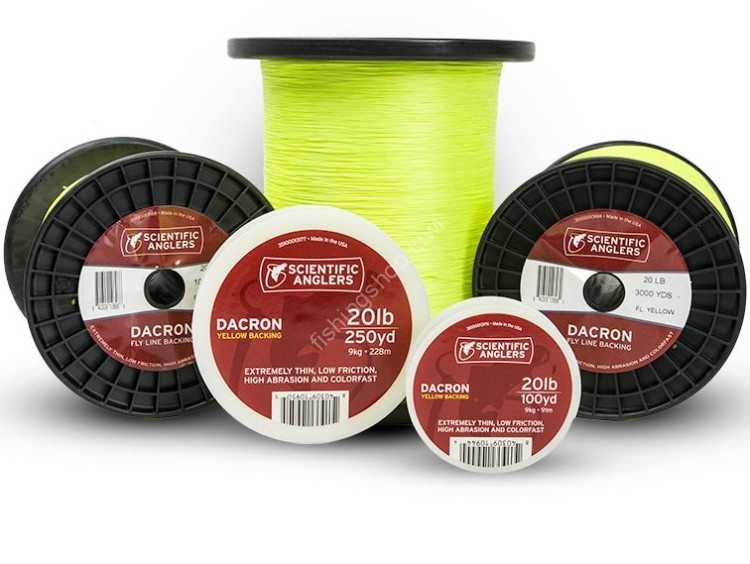 TIEMCO SA Dacron Backing Line [Yellow] 91.4m (9kg)