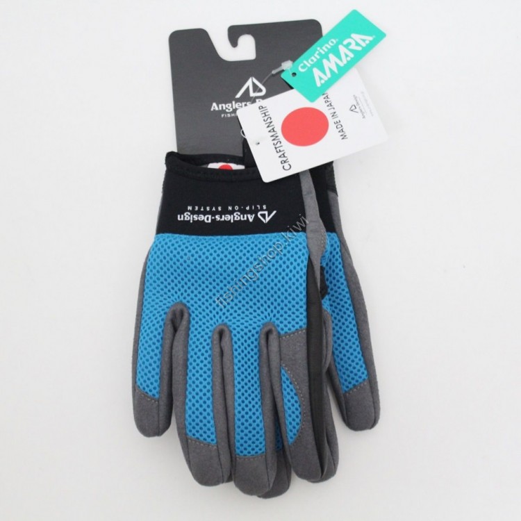 Anglers Design ADG-15 Slip on Offshore Gloves Blue M