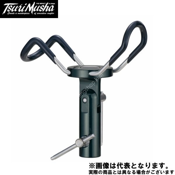 TSURI MUSHA Gureika Rod Holder II #GG (Green Gunmetal)