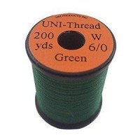 TIEMCO Uni 6/0 Waxed Thread Green #169