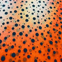 MATSUOKA SPECIAL Silicone Sheet 0.45mm #Dot Dark Orange